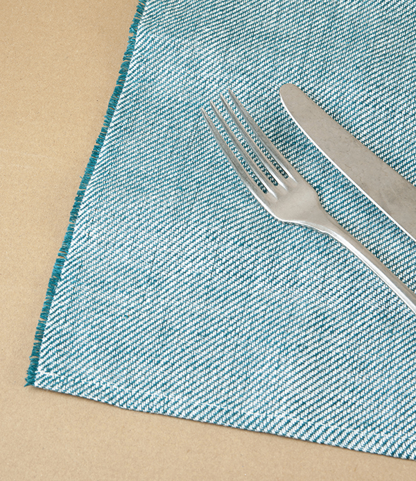 McNutt of Donegal Linen Placemats, Teal, Set of 4