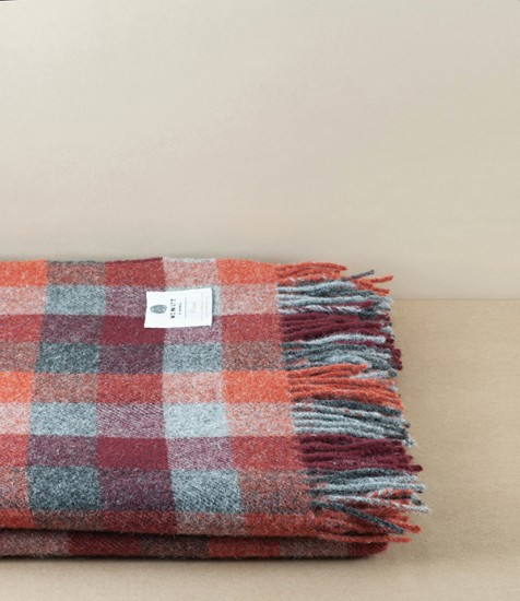 McNutt of Donegal Woollen Throw, Autumn Check