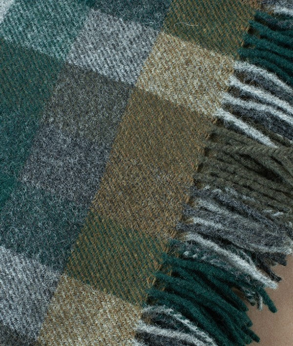 McNutt of Donegal Woollen Throw, Forest Check