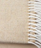 McNutt of Donegal Woollen Herringbone Throw, Mead