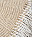 McNutt of Donegal Woollen Herringbone Throw, Mead