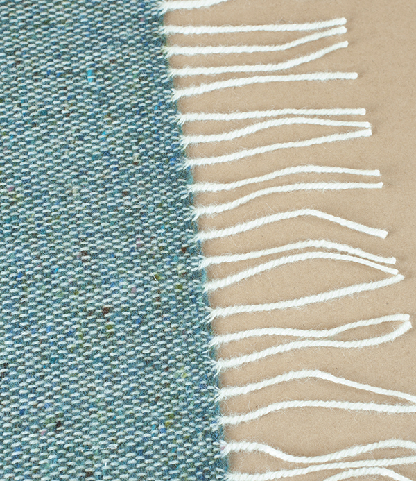 McNutt of Donegal Tweed Scarf, Sea Green