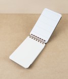 Midori Recycled Leather Ring Bound Pocket Notepad, Green