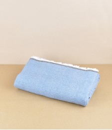 Finnish merino wool scarf, Dusty Blue