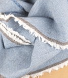 Finnish merino wool scarf, Dusty Blue