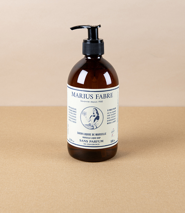 Marseille Olive Oil Liquid Soap, Unscented, 500ml