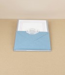 Japanese Letterpress Printed Writing Set, Pale Blue