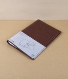 Midori Paper Notebook Cover, A5, Dark Brown 