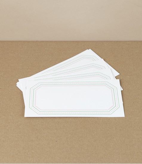 Japanese Letterpress-Printed Paper Notes, Pink & Green