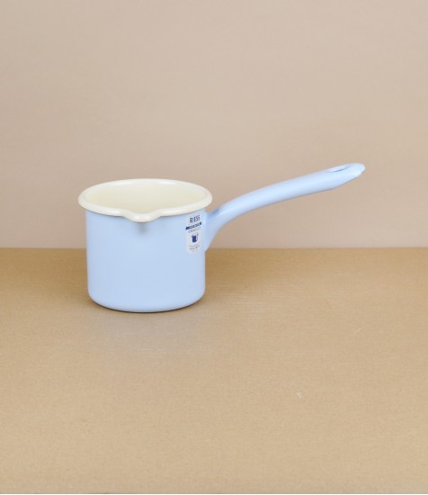 Austrian Enamel Milk Pan 0.5 Litre, Blue