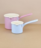 Austrian Enamel Milk Pan 0.5 Litre, Blue
