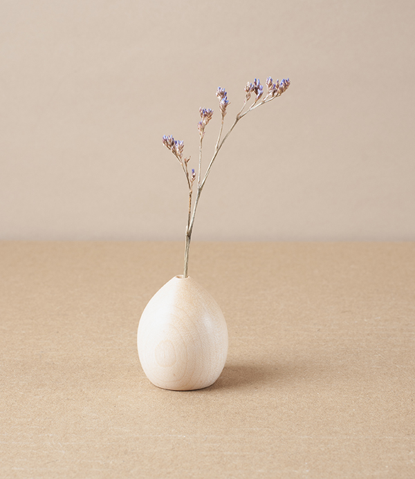 Chiisaki Hanaire Wooden Flower Vase, Natsume