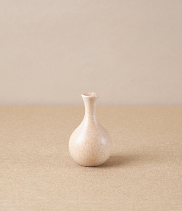 Chiisaki Hanaire Wooden Flower Vase, Tsurukubi