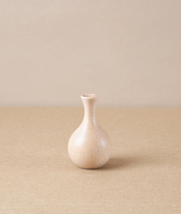 Chiisaki Hanaire Wooden Flower Vase, Tsurukubi