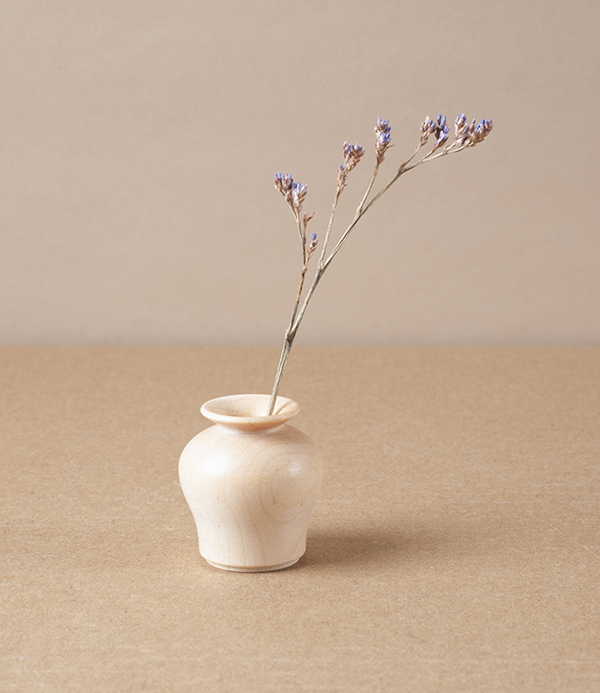 Chiisaki Hanaire Wooden Flower Vase, Uzukumaru