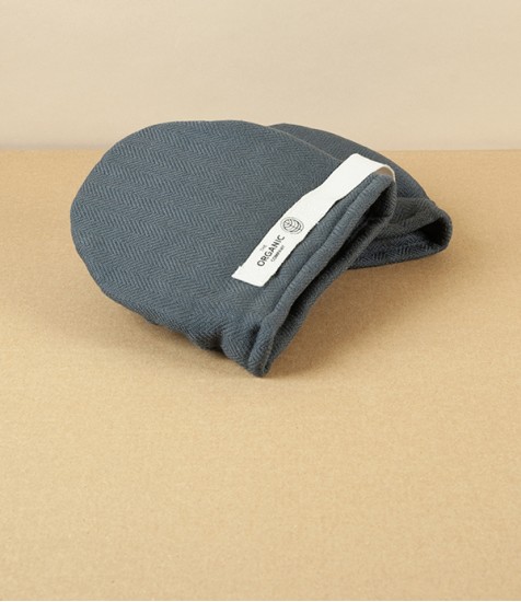 Organic Cotton Mini Oven Mitts, Dark Grey