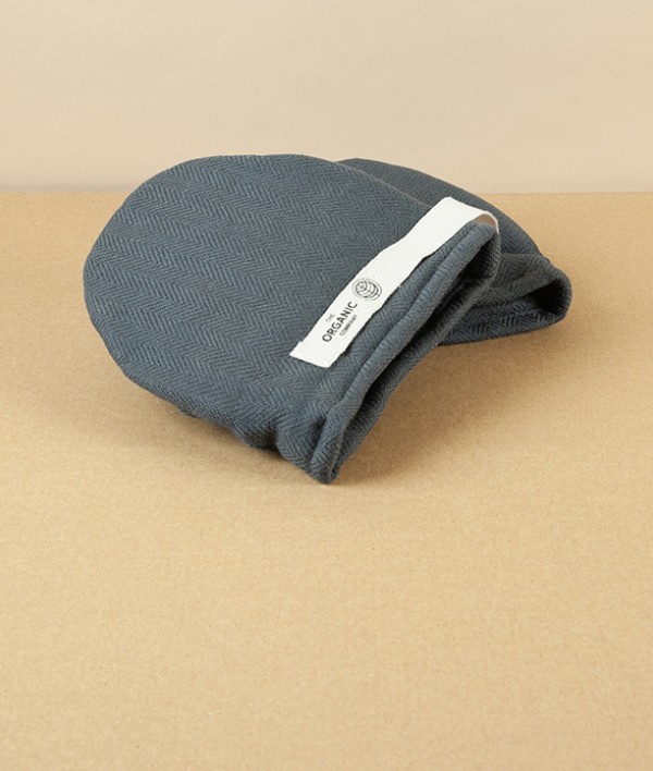 Organic Cotton Mini Oven Mitts, Dark Grey