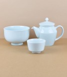 Mizu-mizu Japanese porcelain teapot, Blue