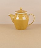 Mizu-mizu Japanese porcelain teapot, Ochre