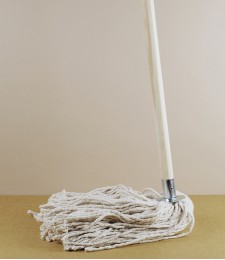 Mop & Broom Handle, Hardwood, 4'