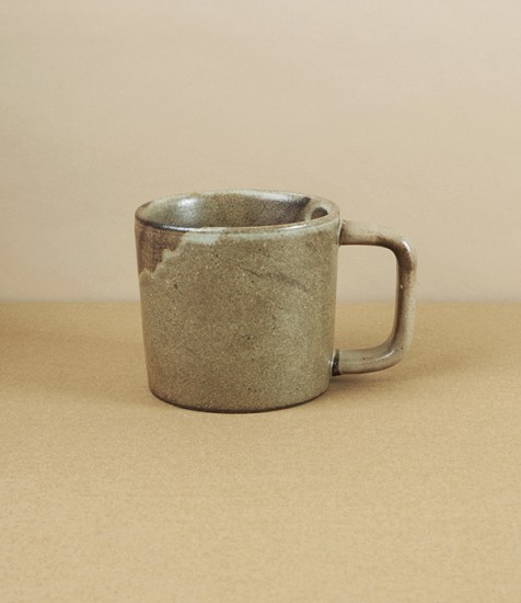 Marumitsu Large Straight Ceramic Mug, Ochre