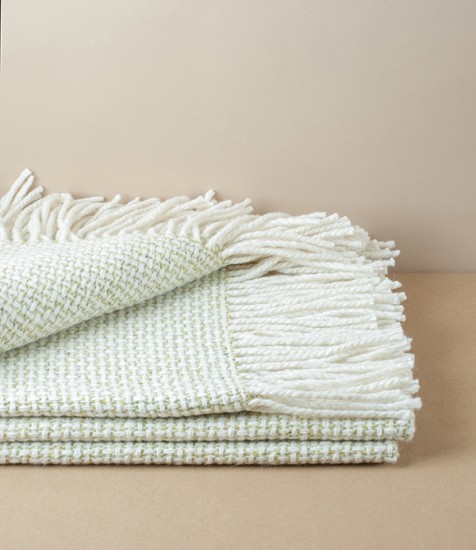 Irish Tweed Sofa Throw, Gooseberry