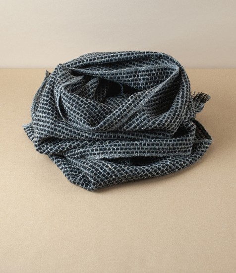 Irish Wool & Silk Neck Warmer, Graphite