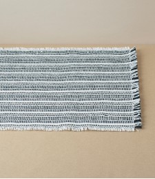 Mourne Stream Table Runner, Black & White