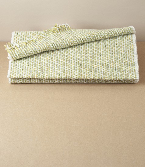 Irish Tweed Merino, Cashmere & Silk Scarf, Soft Green