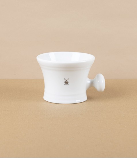 Mühle White Porcelain Shaving Crucible with Handle