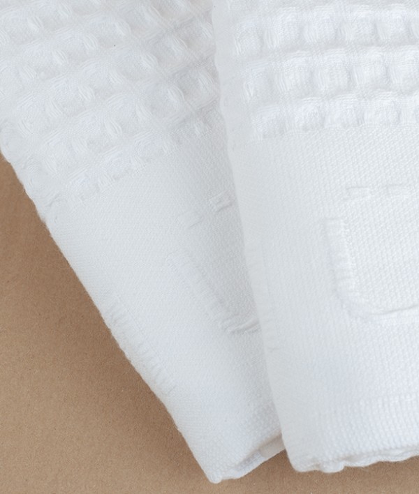 Mühle waffle pique shaving towel, set of 2