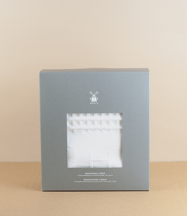 Mühle waffle pique shaving towel, set of 2