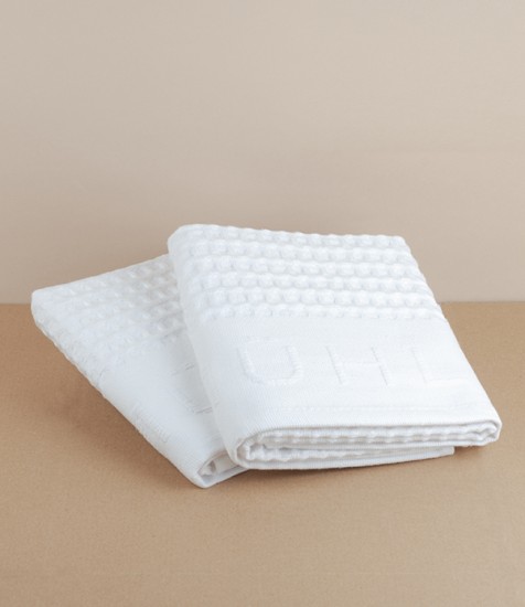 Mühle waffle pique shaving towel, set of 2