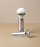 Mühle Travel Razor & Shaving Brush, Leather Case