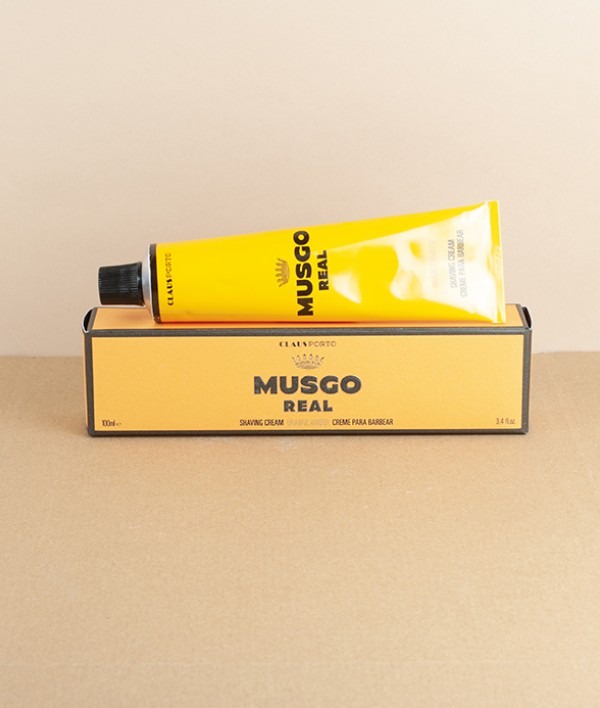 Musgo Real shaving cream, Orange Amber