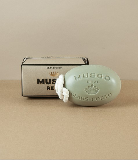 Musgo Real Soap on a Rope, 1887