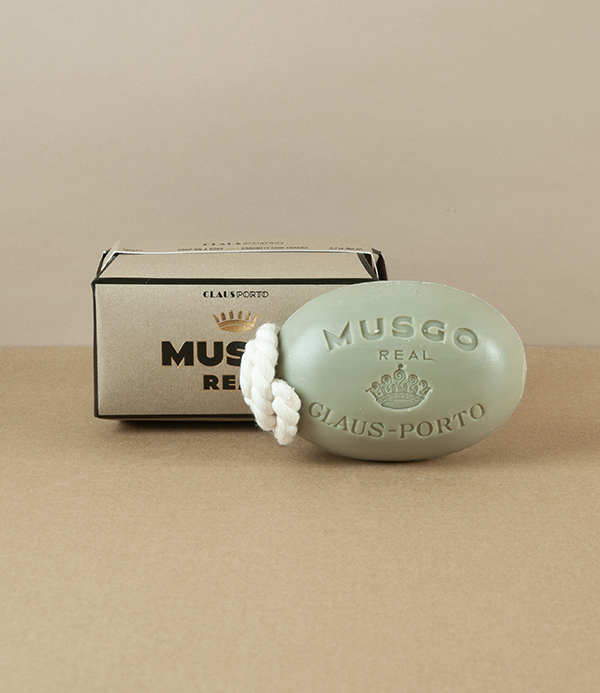 Musgo Real Soap on a Rope, 1887