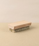 Nail Brush Soap Dish, Oiled Beechwood & Tampico 