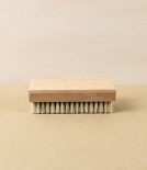 Nail Brush Soap Dish, Oiled Beechwood & Tampico 