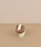 Swedish Lovisa travel nail brush, oak & tampico