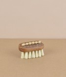 Swedish Lovisa travel nail brush, oak & tampico