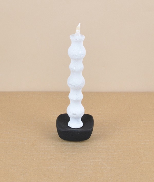 Koma cast iron candle stand, medium