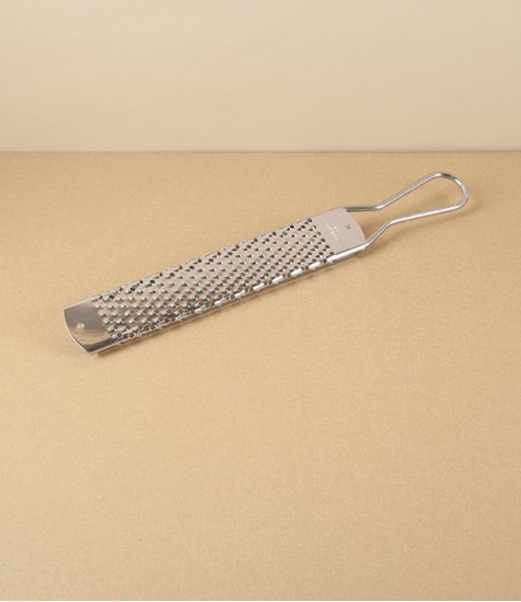 Italian Handheld Grater, Large, Stainless Steel 