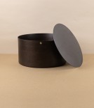 English Pressed Iron Deep Cake Tin with Loose Bottom, 9"