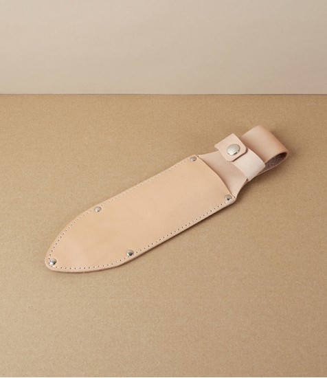 Undyed Leather Sheath for Hori-Hori Gardening Knife