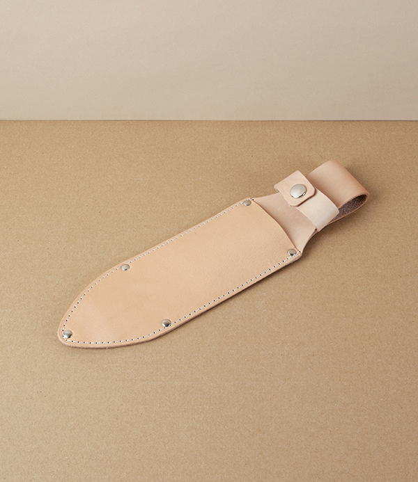 Undyed Leather Sheath for Hori-Hori Gardening Knife