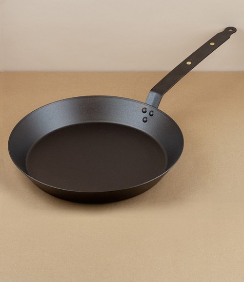 English Spun Iron Frying Pan, 12"