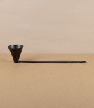 English Black Spun Iron Candle Snuffer