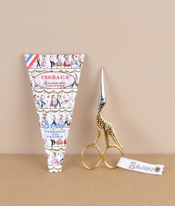 Sajou French stork embroidery scissors
