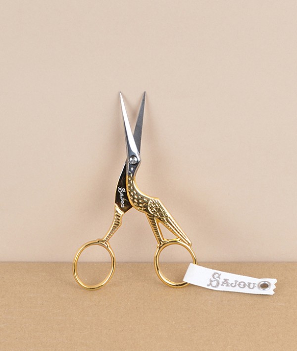 Sajou French stork embroidery scissors